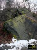 Steinbruch an der Lehnamühle bei Weida in Ostthüringen, (D) (17) 20. Februar 2012 (Berga-Formation - Ordovizium).JPG